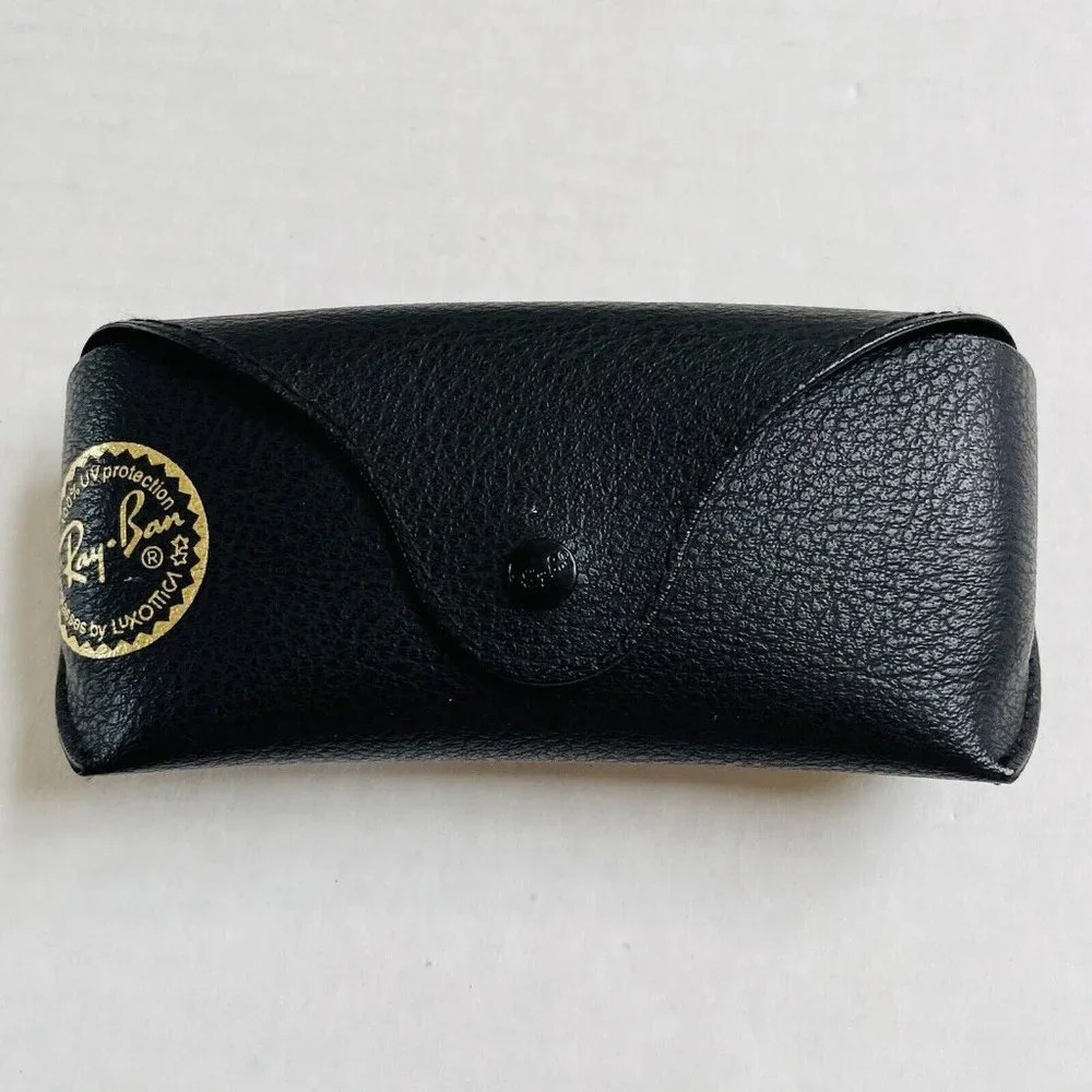Ray Ban Eyeglasses Sunglasses Case Black Pebbled Glasses Accessory